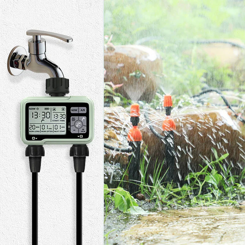 Super Timing System 2-Outlet Water Timer Precisely Watering