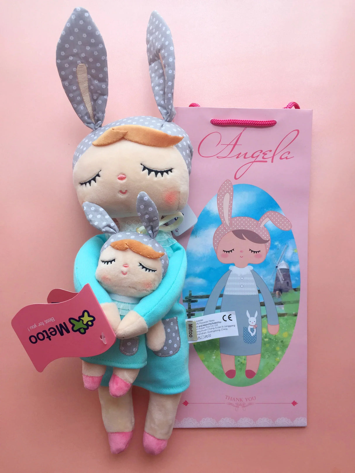 Metoo Doll Stuffed Toys Kawaii Mother and Kid