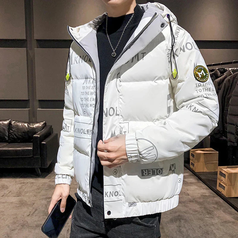 High-quality Winter Down Jacket Men's Autumn jacket White