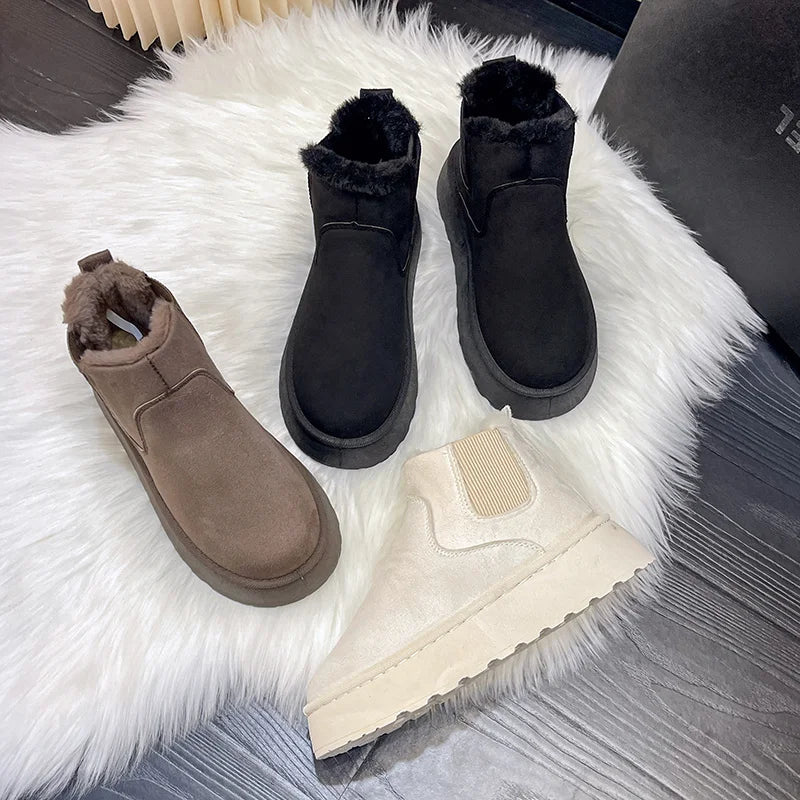 Winter Women Snow Boots Plush Warm Non Slip