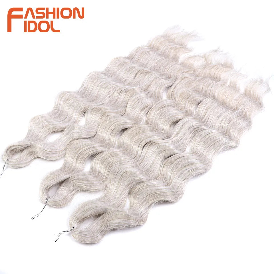 FASHION IDOL Lena Hair Synthetic Deep Wave Braiding