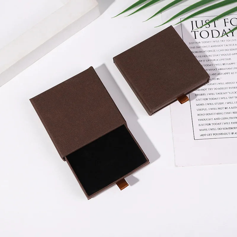 New Arrive Thin Kraft Paper Drawer Jewelry Packaging
