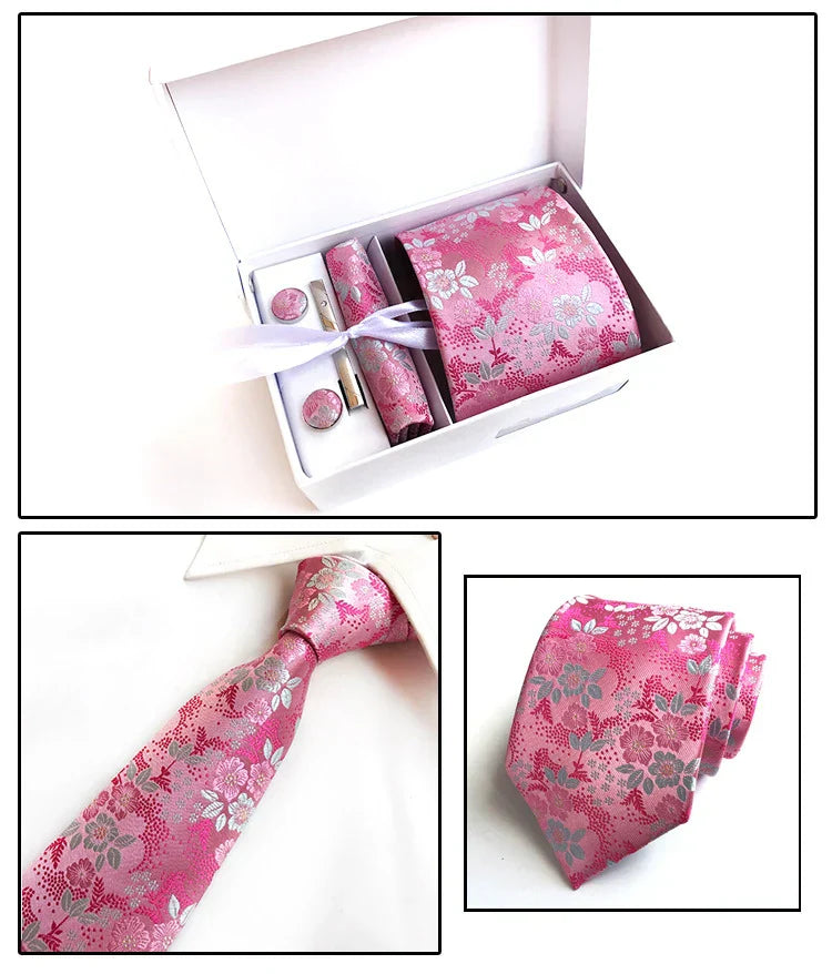 Luxury Tie Set Gift Box For Men Paisley