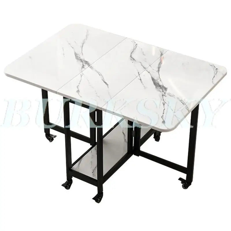 Table Folding Dining table Movable Table Set Dining