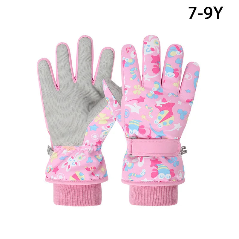 Winter Kids Ski Gloves for Boys Girls Snow