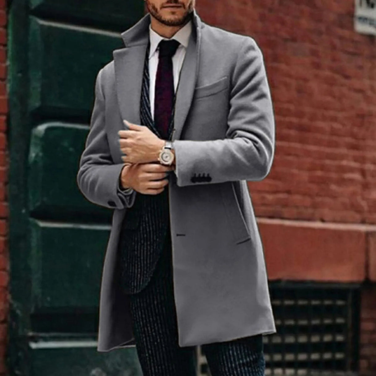 Shirts Mechanic Length Men'S For Wool Men Winter