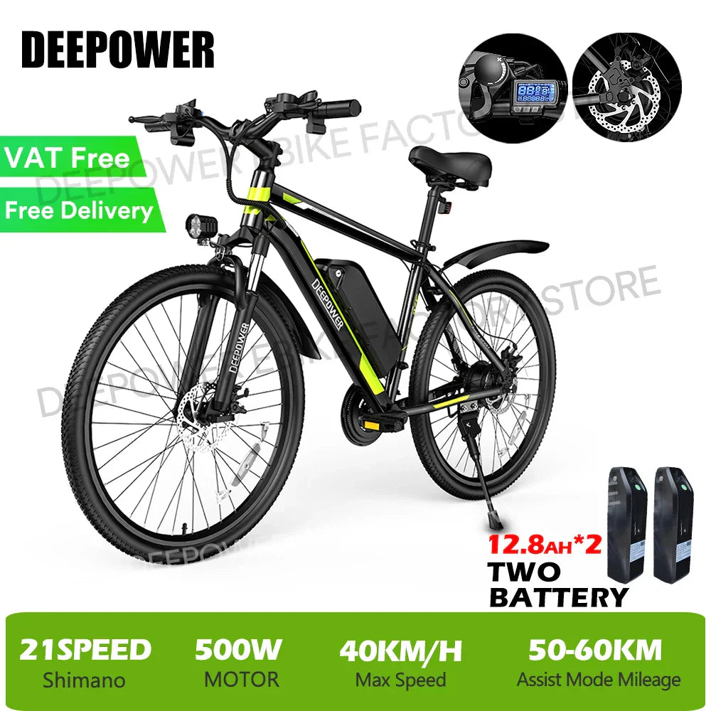 DEEPOWER S26 26INCH Electric Bicycle 500W 48V 30AH