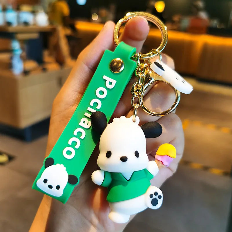 Kawaii Sanrio Keychain Cute Cartoon Pochacco Doll Pendant