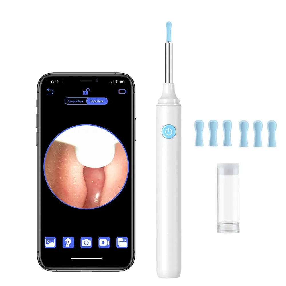 Visual Ear Cleaner with Camera Silicone Ear Spoon