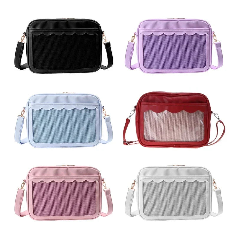 Japanese Harajuku Ita Bag for Women PU Transparent