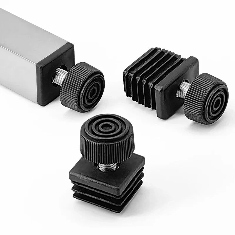 Adjustable Feet Square Plastic Blanking End Cap Pipe