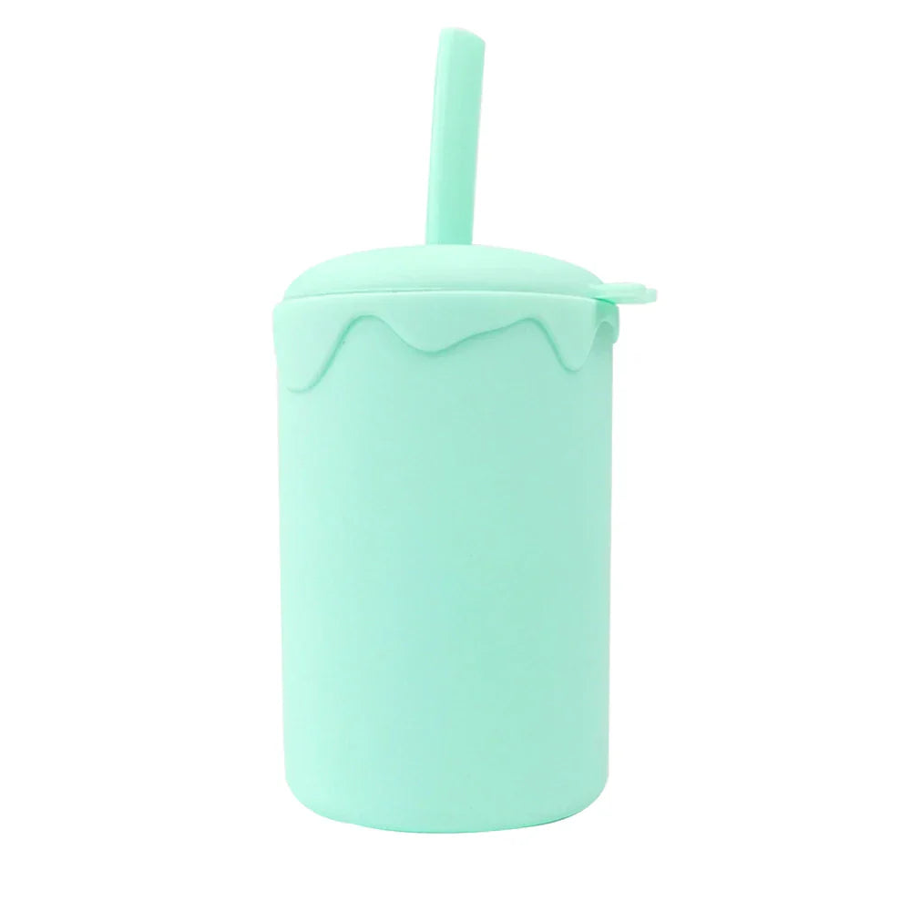 Baby Drinking Cup Silicone Baby Straw Cup Infant
