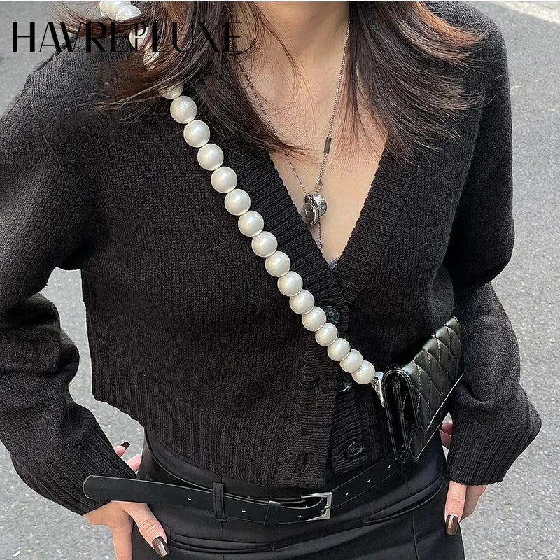 Pearl Chain Accessories Small Fragrant Wind Bag Messenger