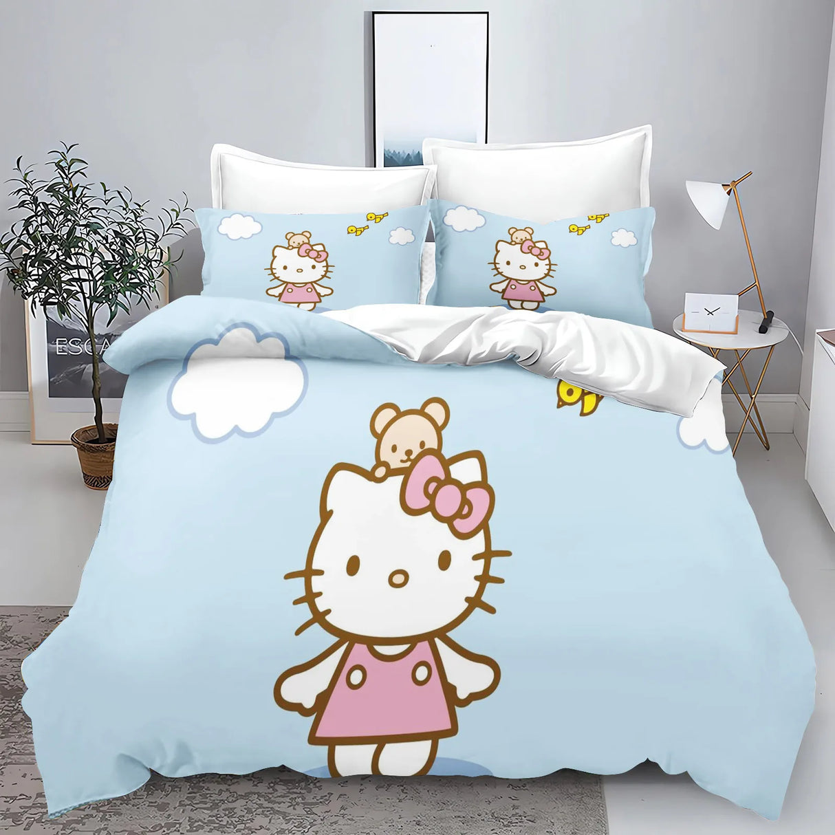 Hello Kitty With Pillowcase Bedding Set Duvet Cover