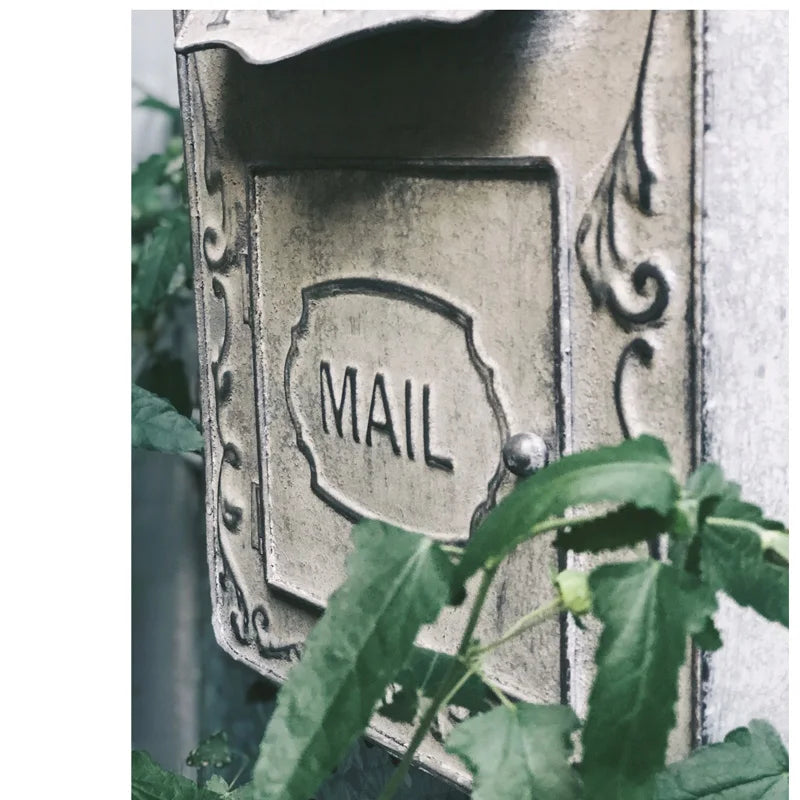 Outdoor Metal Mailbox For Storing Messages Leaving Message
