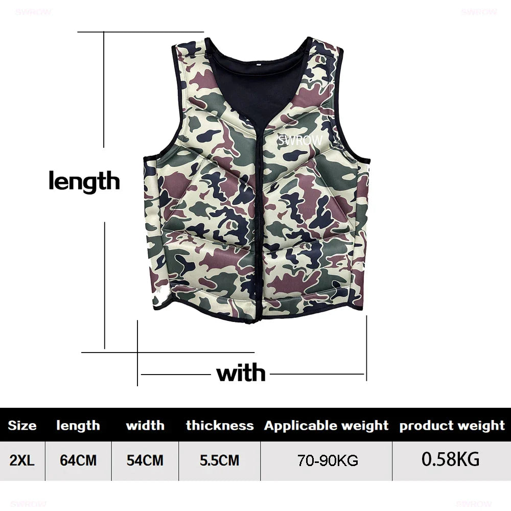 SWROW Life Jacket Fishing Vest Water Sports Kayaking