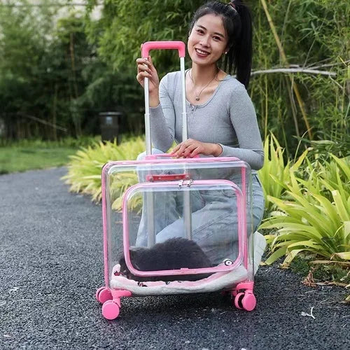 Stroller Kitten Cat Carriers Crate Backpack Transporter Cat