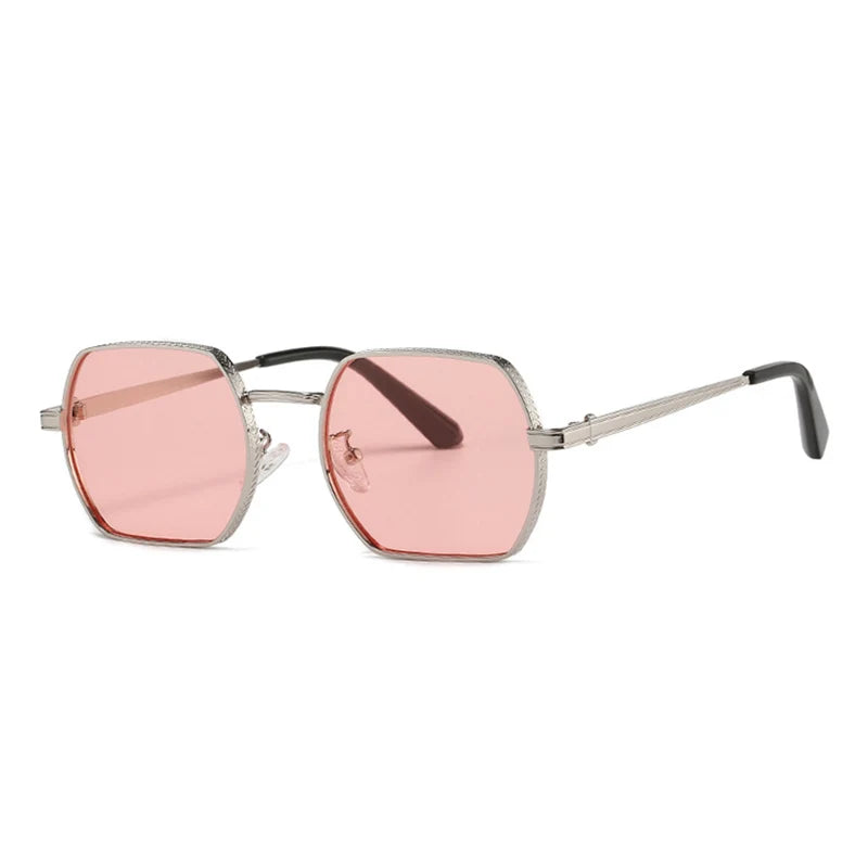 CATERSIDE Punk Polygon Classic Sunglasses Men Women Retro