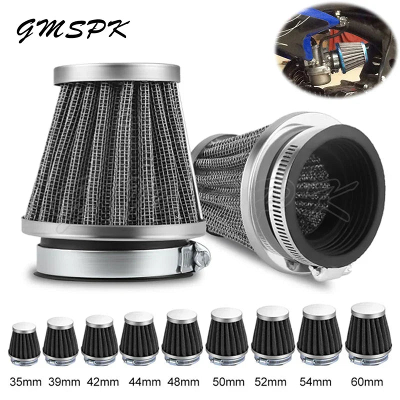Universal 35mm60mm Mushroom Head Motorcycle Air Filter Motorbike