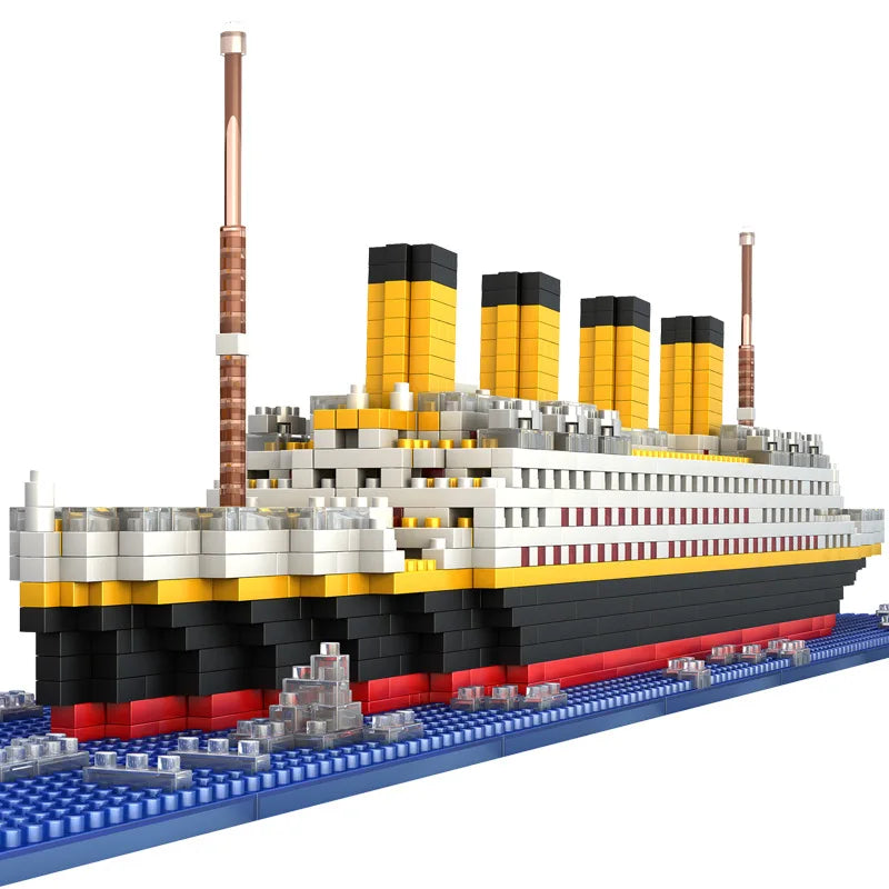 Titanic ship model children's toys birthday gift assembly