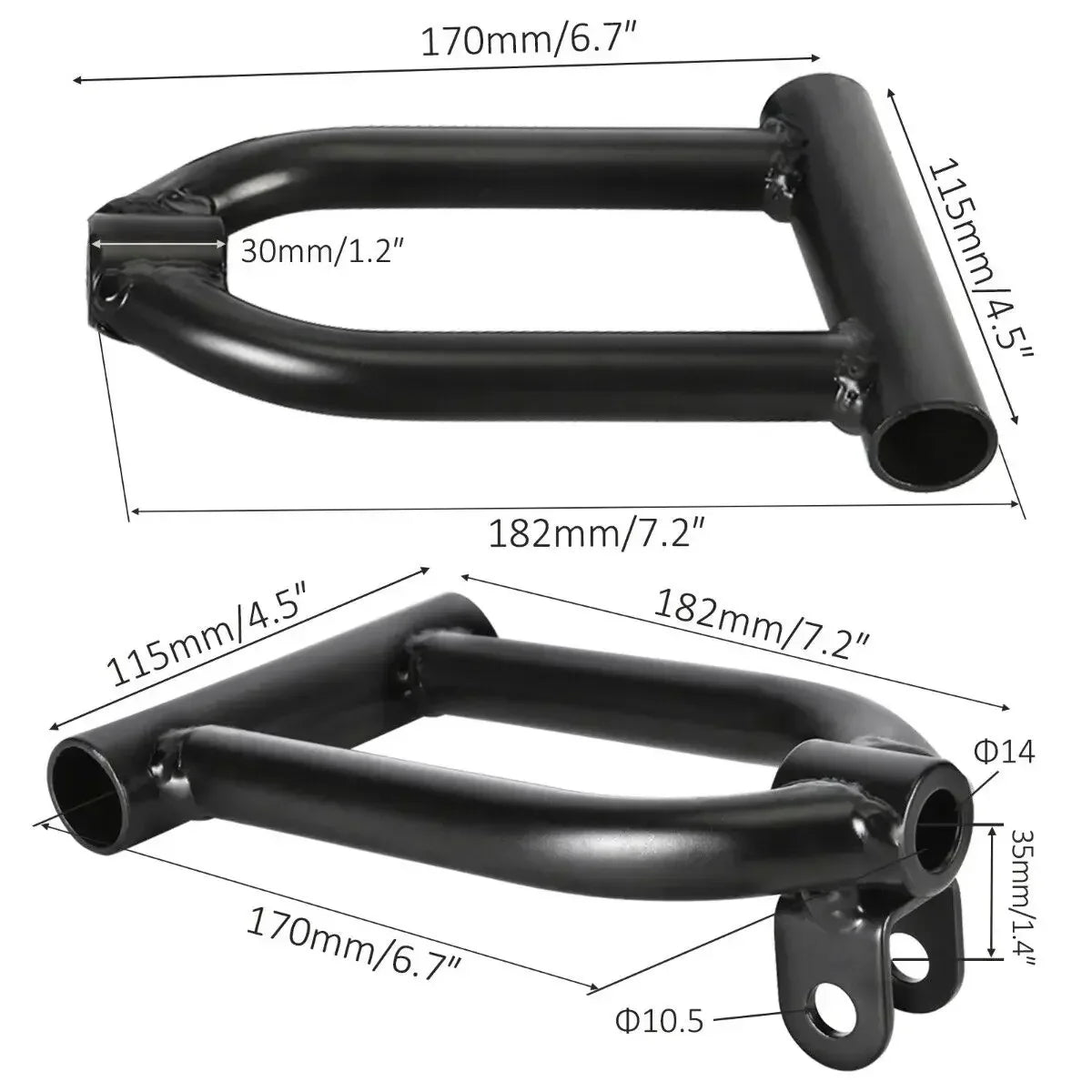 Front Drive Swingarm Kit Go Kart Steering Wheel Gear Rack Shaft Drive Half Axle Assembly for Electric ATV Golf Cart Snowmobile