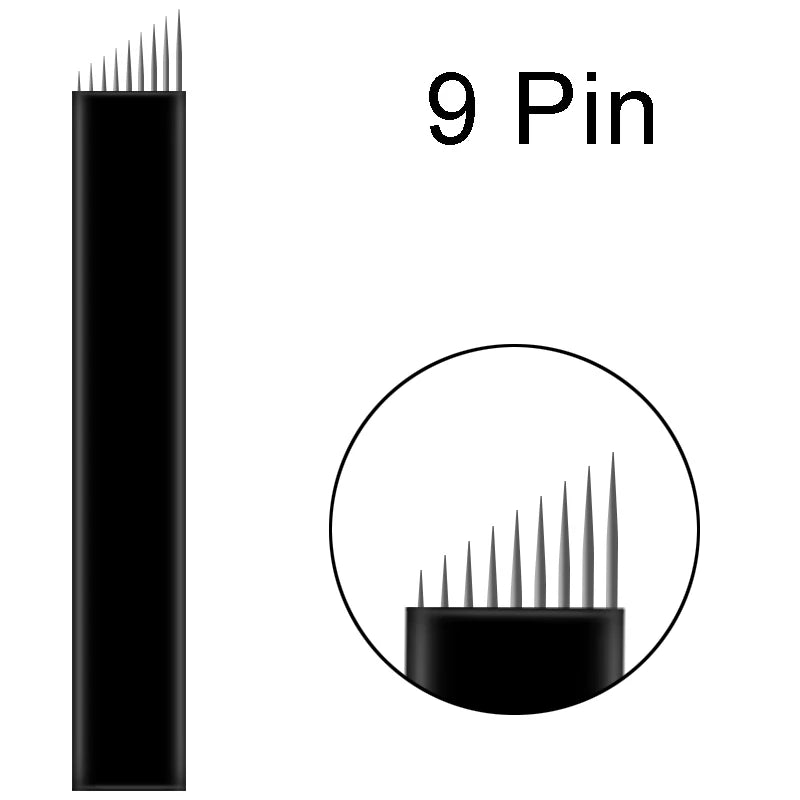 500pcs 0.18mm Microblading Needles Agulhas Lamina Tattoo Blades