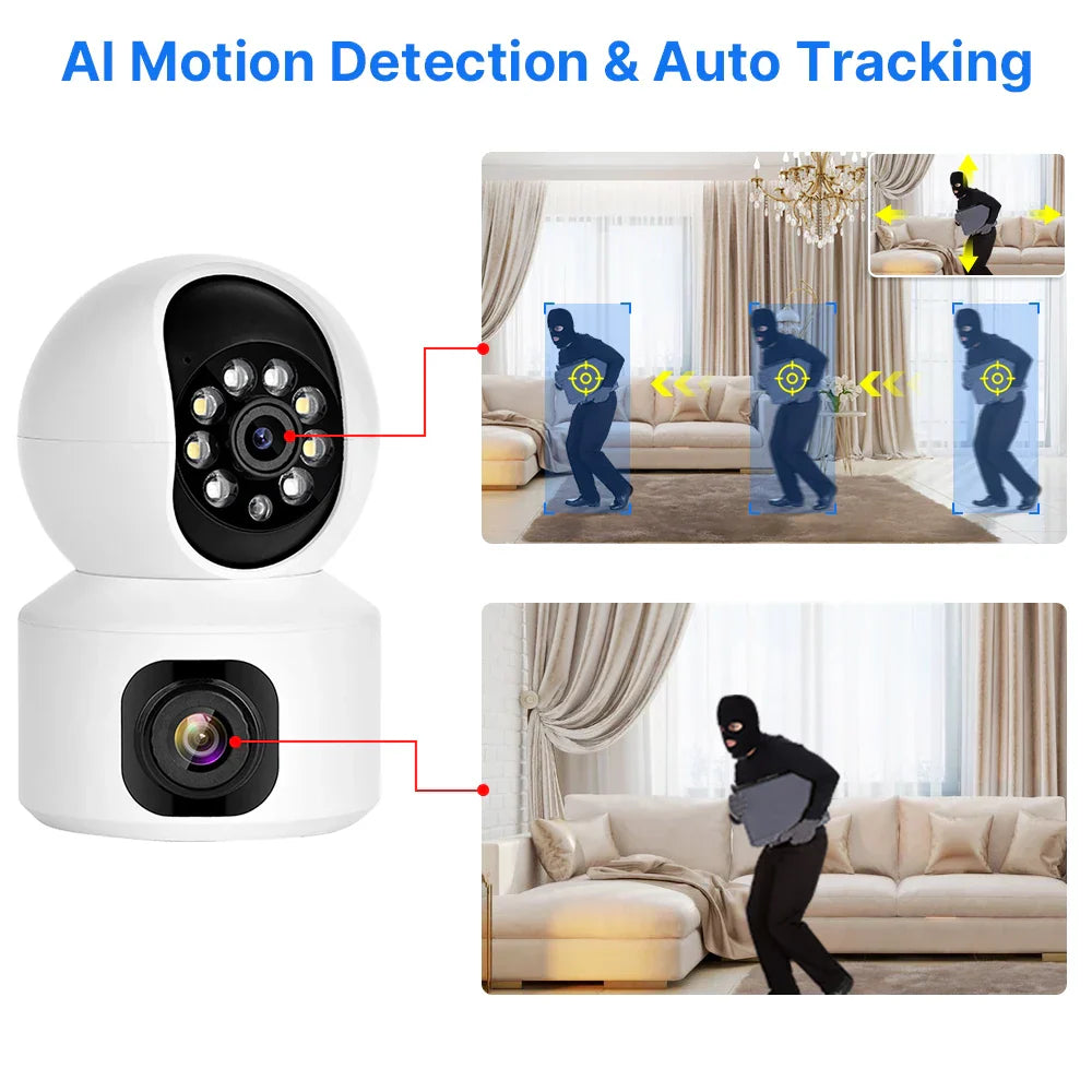 Hiseeu 2K 4MP PTZ IP Camera WIFI Wireless