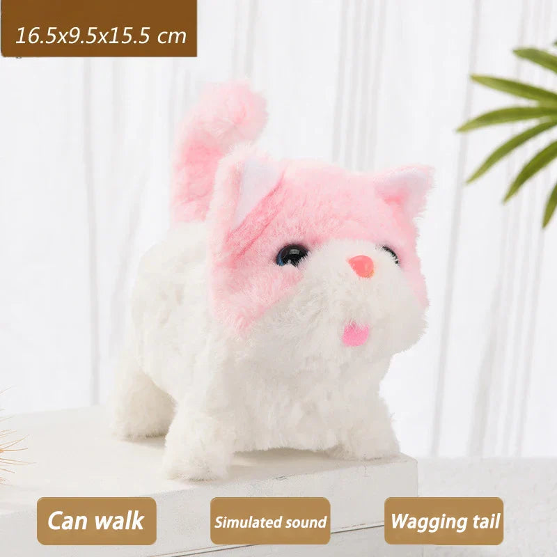 New Walking Kitty Plush Toy Electric Interactive Cat