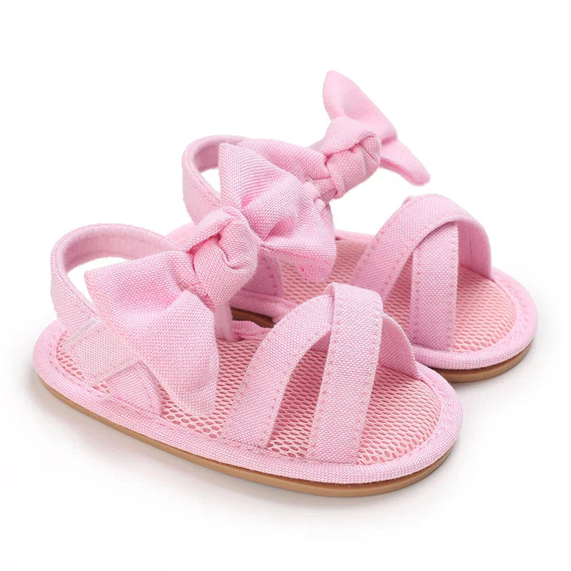 Girls' sandals Bowknot pearl sandals Children's sandals Toddler