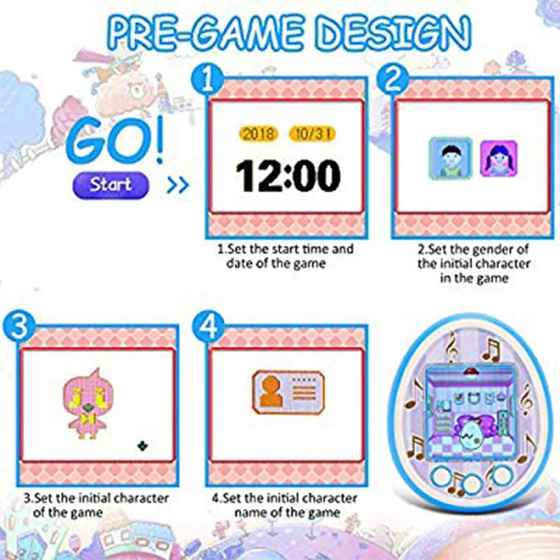Tamagotchis Funny Kids Electronic Pets Toys Nostalgic Pet