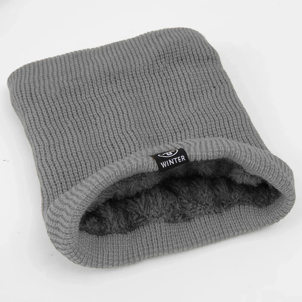Solid Winter Plush Muffler Woolen Knitting for Women