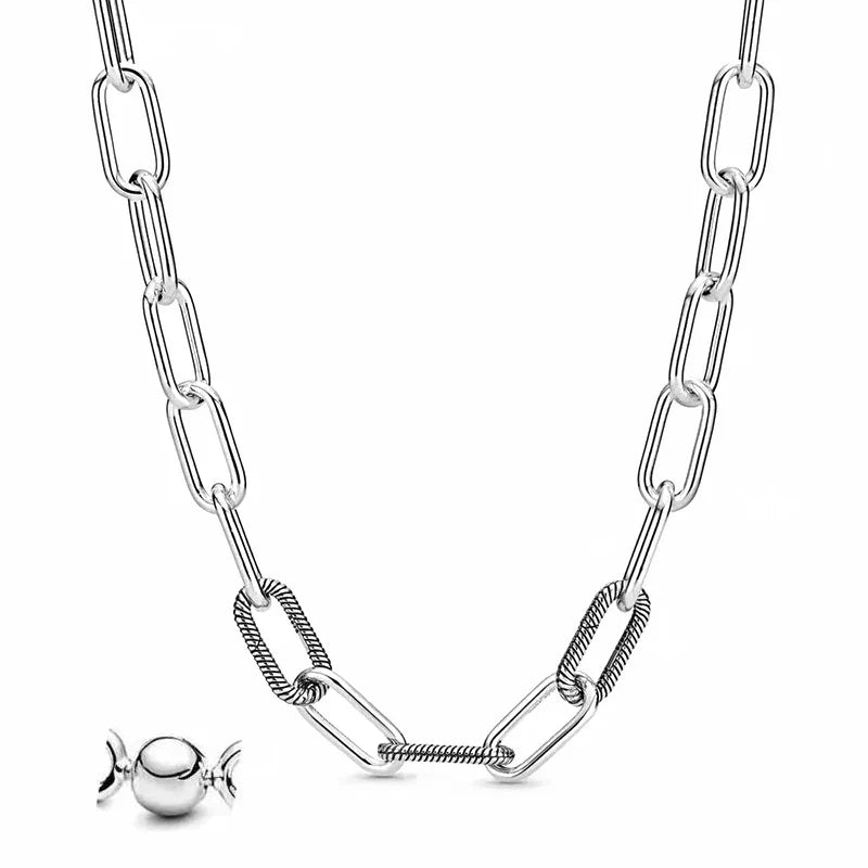 Fit Original Pandora ME Small-Link Chain Necklace Beaded