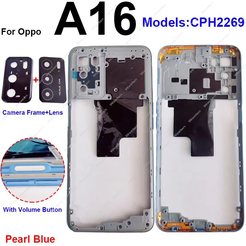 Middle Housing For OPPO A16 A16S Middle Frame
