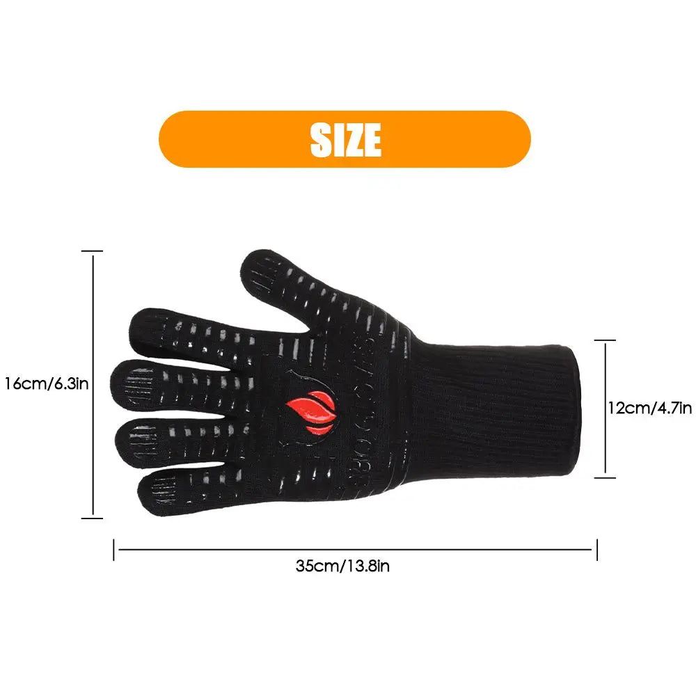 1Pc Fire Heat Glove Heat insulation Fire-resistant Glove