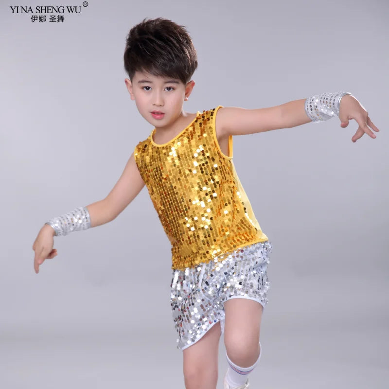 Children's Jazz Dance Suits Children's Day Sequined Costumes