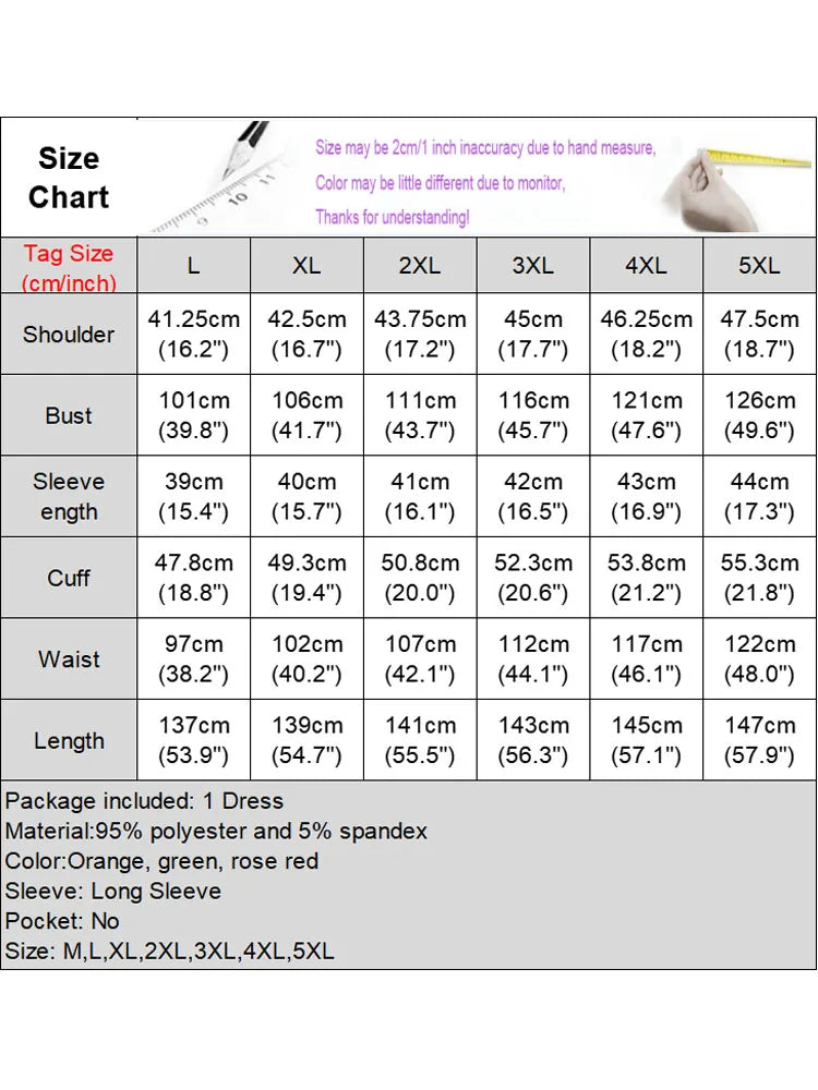 VONDA Plus Size 5XL Bohemian Women Printed Long