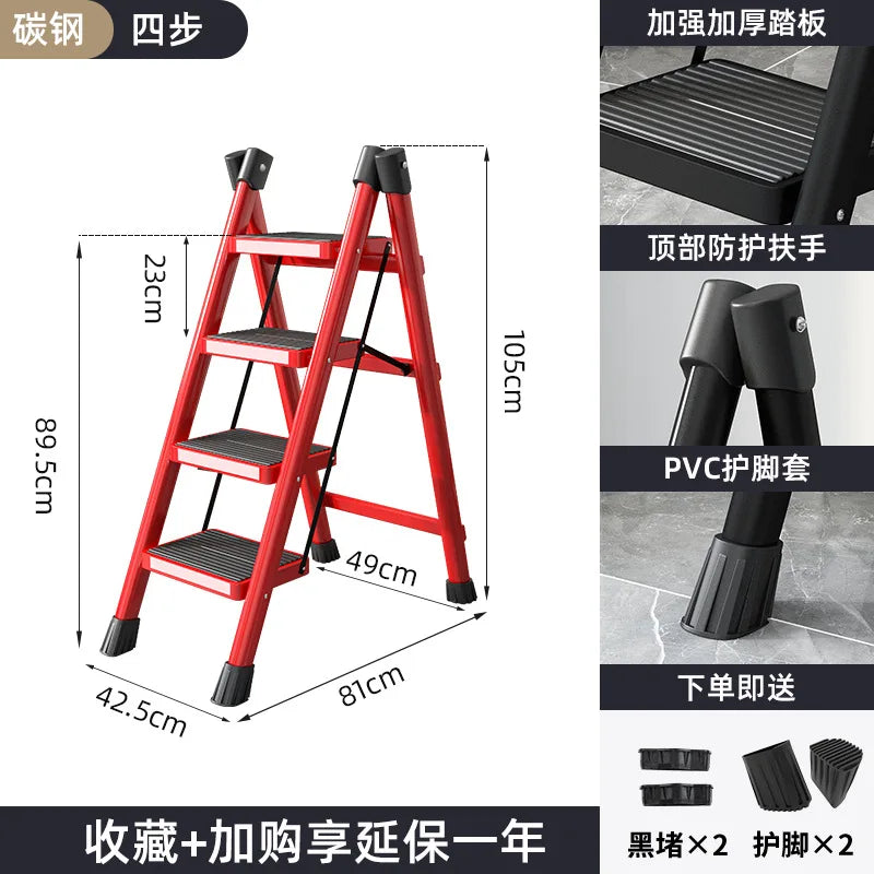 Indoor Climbing Kitchen Stool Multifunctional Ladder Chair Stable