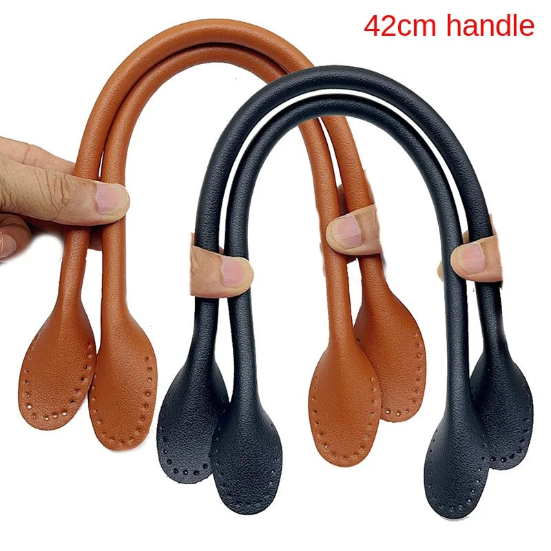 2 Pcs Detachable PU Leather bag Handle Lady