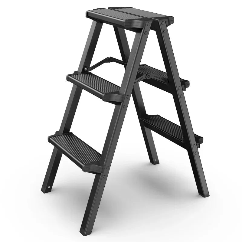 Multifunctional High Stools Kitchen Thickened Aluminum Ladder Chair