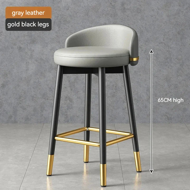 Round Kitchen Bar Chair Modern Luxury Office Reception