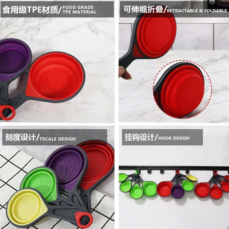 Bakeware Measuring Cups 4-Piece Measuring Spoons Set Kitchen