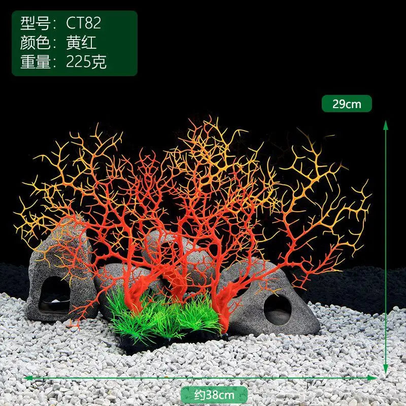 New Simulation Coral Aquarium Landscape Decorations Willow Iron