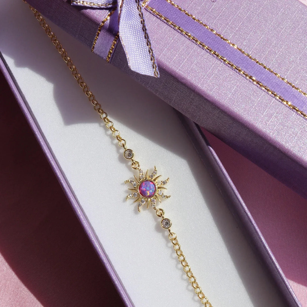 Fashion Thin Chain Bracelets for Women Retro Opal