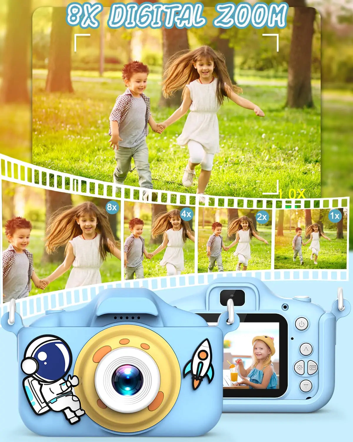 New Cartoon Kids Selfie Camera HD Kids Digital