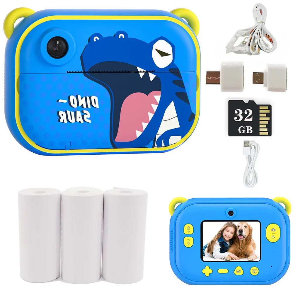 Kids Camera Instant Print Photo 1080P Video Digital