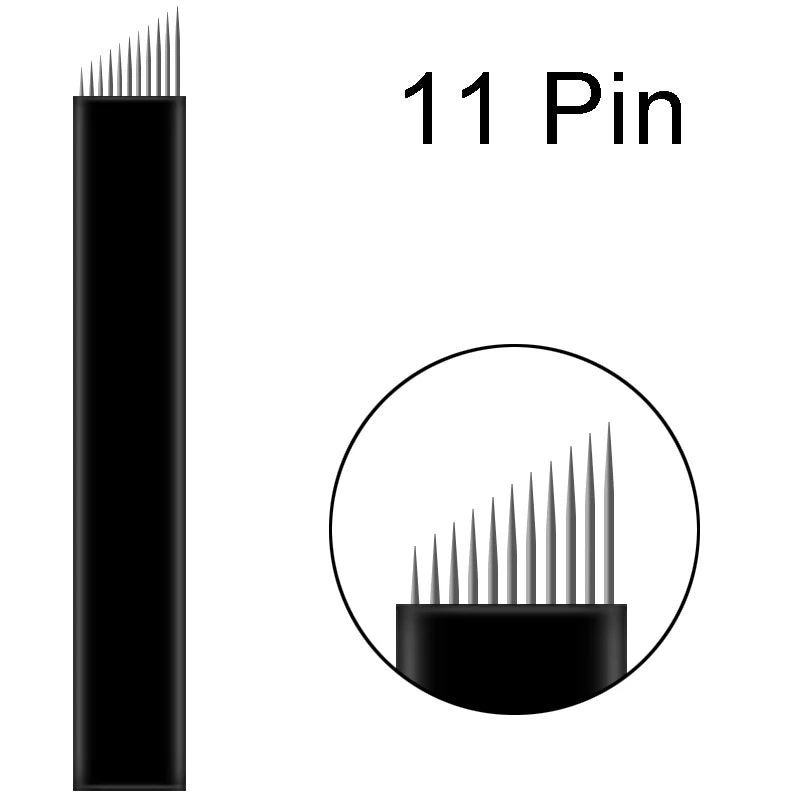 500pcs 0.18mm Microblading Needles Agulhas Lamina Tattoo Blades