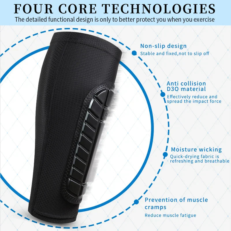 Sports Football Shin Guards Compression soccer Sleeves Honeycomb