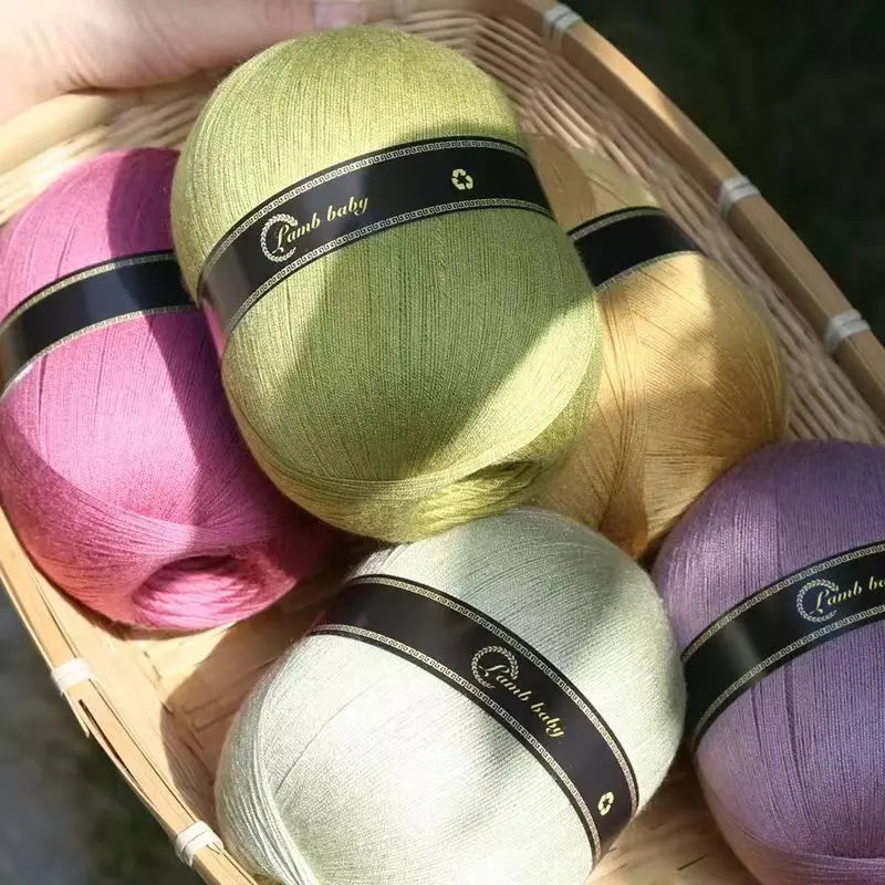 150g Solid Color Silk Cotton Yarn Soft Yarn