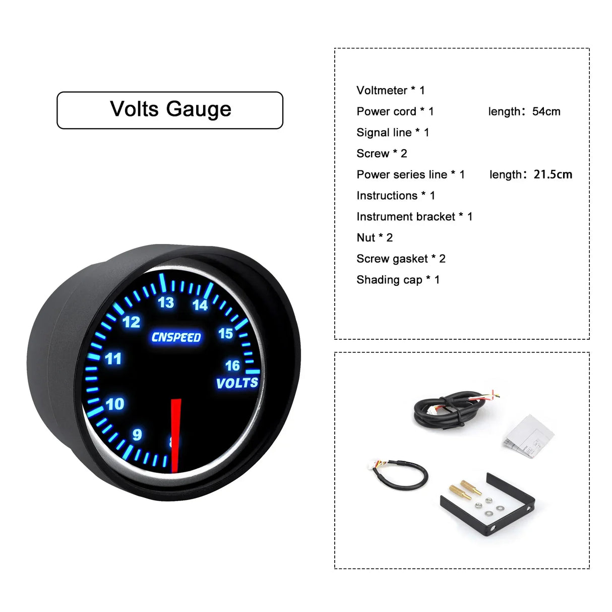 Universal 2" 52mm 10 Color LED 12V Racing Turbo Boost Gauge RPM Tachometer Water Oil Temperature Meter Red Pointer With Sensor