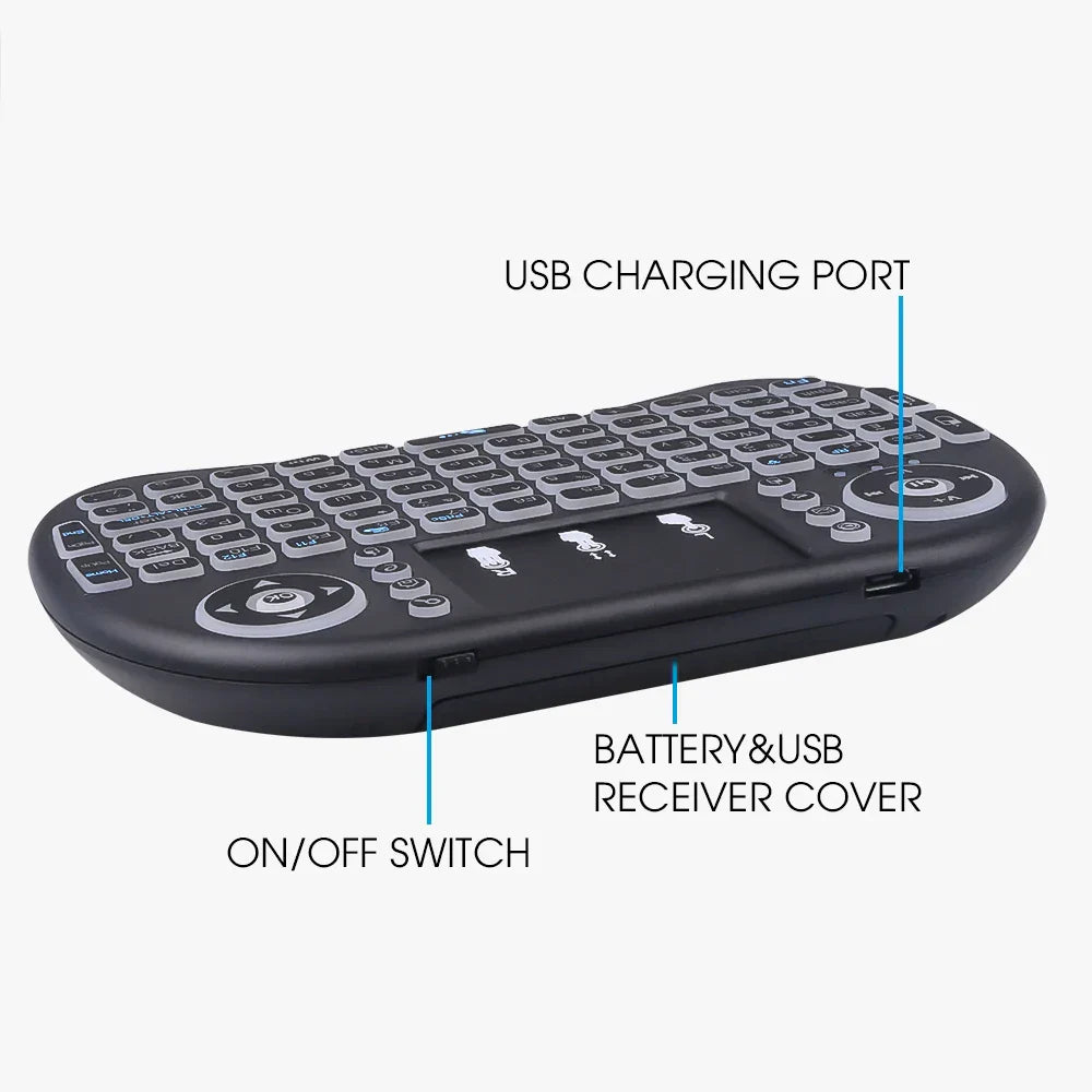 i8 Mini Keyboard Wireless Keyboard 3 Color Backlit